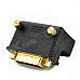 DVI (24 + 4) Male to Female Right Angle Adapter - Black