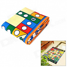 Moisture-Proof Aeroplane Chess Game Style Baby Crawling Mat - Multicolored (133 x 95.5cm)