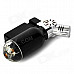 Stylish Windproof Butane Jet Torch Lighter - Black + Silver