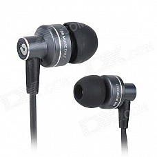 BIDENUO G-350 In-Ear Earphone w/ Microphone - Grey (3.5mm Plug / 110cm)