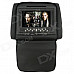 7" LCD Screen Car Headrest DVD Media Player with FM / AV-Out / SD / Game - Black (DC 12V / 2 PCS)