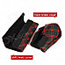 5-in-1 Car Handbrake + Gear Shift + Seat Belt + Rearview Mirror PU Leather Cover Set - Black + Red