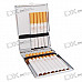 Elegant Stainless Steel Cigarette Case (Holds 20)