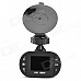 Mini 1.5" TFT 5.0MP Wide Angle Car DVR Camcorder w/ 12-LED IR Night Vision - Black