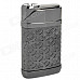 Windproof Zinc Alloy Electroplating Butane Jet Lighter - Deep Grey