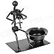 Violinist Style Iron Ashtray - Black