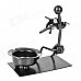 Violinist Style Iron Ashtray - Black