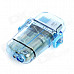 Cool Red Flame Windproof Butane Jet Lighter - Transparent Blue