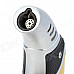 Stylish Windproof Refillable Butane Jet Torch Lighter - Orange + Silver