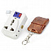 Wireless AC Outlet Switch Socket w/ Remote Control - White