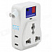 Wireless AC Outlet Switch Socket w/ Remote Control - White