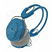 BQ-268 USB Rechargeable Wireless Headphone with TF / FM / 3.5mm Jack - Blue