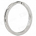 Simple Stainless Steel Key Rings - Silver (25 PCS)