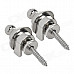 ZEA-J002 Guitar Zinc Alloy Strap Locks - Silver (2 PCS)