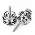 ZEA-J003 Guitar Zinc Alloy Strap Locks - Silver (2 PCS)