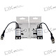 Video Balun Transceivers - Shielded BNC Video over UTP Cable Adapters (2-Piece Set)