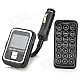 1.5'' LCD Long Flexible Pipe Wireless Car MP3 Player FM Transmitter w/ USB / SD / TF - Black