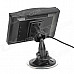 5" LCD Display Screen Car Rear-View Suction Cup Security Monitor - Black (480 x 800 Pixels)