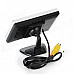 4" LCD Display Screen Car Rear-View Stand Security Monitor - Black + Silver (480 x 272 Pixels)