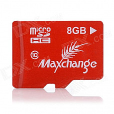 Maxchange Micro SD / TF Memory Card - Red (8GB / Class 10)