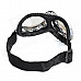 Fashion Silver Plating PC Lens Safety Motorcycle Goggles - Silver Frame