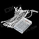 3W 30-LED Red Decoration String Light for Wedding / Christmas / Fairy Party - Transparent