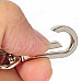 Simple Zinc Alloy Keychain w/ Key Ring - Silver (2 PCS)
