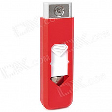 USB Rechargeable Electronic Cigarette Lighter - Red