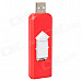 USB Rechargeable Electronic Cigarette Lighter - Red