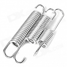 Motorcycle Back Rack Spring Set - Silver (3 PCS)