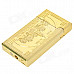 Novelty US Dollar Gold Bar Style Windproof Butane Lighter - Golden