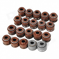 Motorcycle Valve Oil Seal for CG125 / JH70 - Brown + Grey (10 PCS)