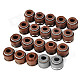 Motorcycle Valve Oil Seal for CG125 / JH70 - Brown + Grey (10 PCS)