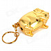 Novelty Pig Style Butane Lighter Keychain - Golden