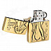 Fashion Girl Pattern Kerosene Oil Lighter - Bronze