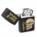 Skull Pattern Kerosene Oil Lighter - Black (Type B)