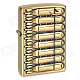 8 Rows Bombs Pattern Kerosene Oil Lighter - Bronze