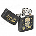 Skull Pattern Kerosene Oil Lighter - Black