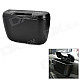 Car Gadget Garbage Box Storage w/ Clip - Black