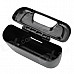 Car Gadget Garbage Box Storage w/ Clip - Black