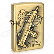 Sniper Pattern Kerosene Oil Lighter - Bronze