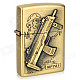 Sniper Pattern Kerosene Oil Lighter - Bronze