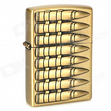 8 Rows Bullets Pattern Kerosene Oil Lighter - Bronze