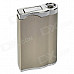 Dual Lamp Windproof Aluminum Alloy Butane Gas Lighter - Silver