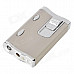 Dual Lamp Windproof Aluminum Alloy Butane Gas Lighter - Silver