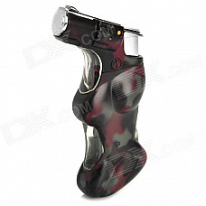 Beauty Spray Gun Pattern Windproof Butane Gas Lighter - Camouflage Black