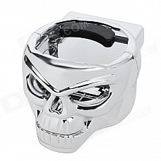 Universal Skull Shape Car Drink Cup Mount Holder - Silver