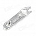 Motorcycle DIY Aluminum Alloy Front Pedals for YAMAH - Silver (2 PCS)