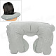 U Shaped Travel Air Inflatable Cushion Neck Pillow - Grey