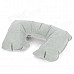 U Shaped Travel Air Inflatable Cushion Neck Pillow - Grey